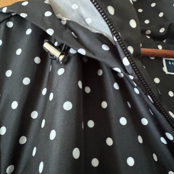 Karen Scott Sport Woman Plus Size Polka Dot Rain Jacket Size 2X - Picture 5 of 7